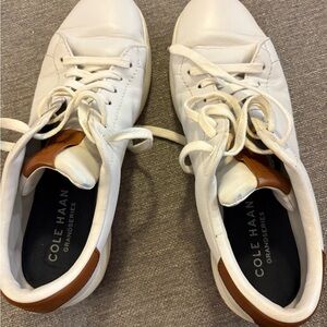 Cole Haan Men's White and Brown Sneakers
